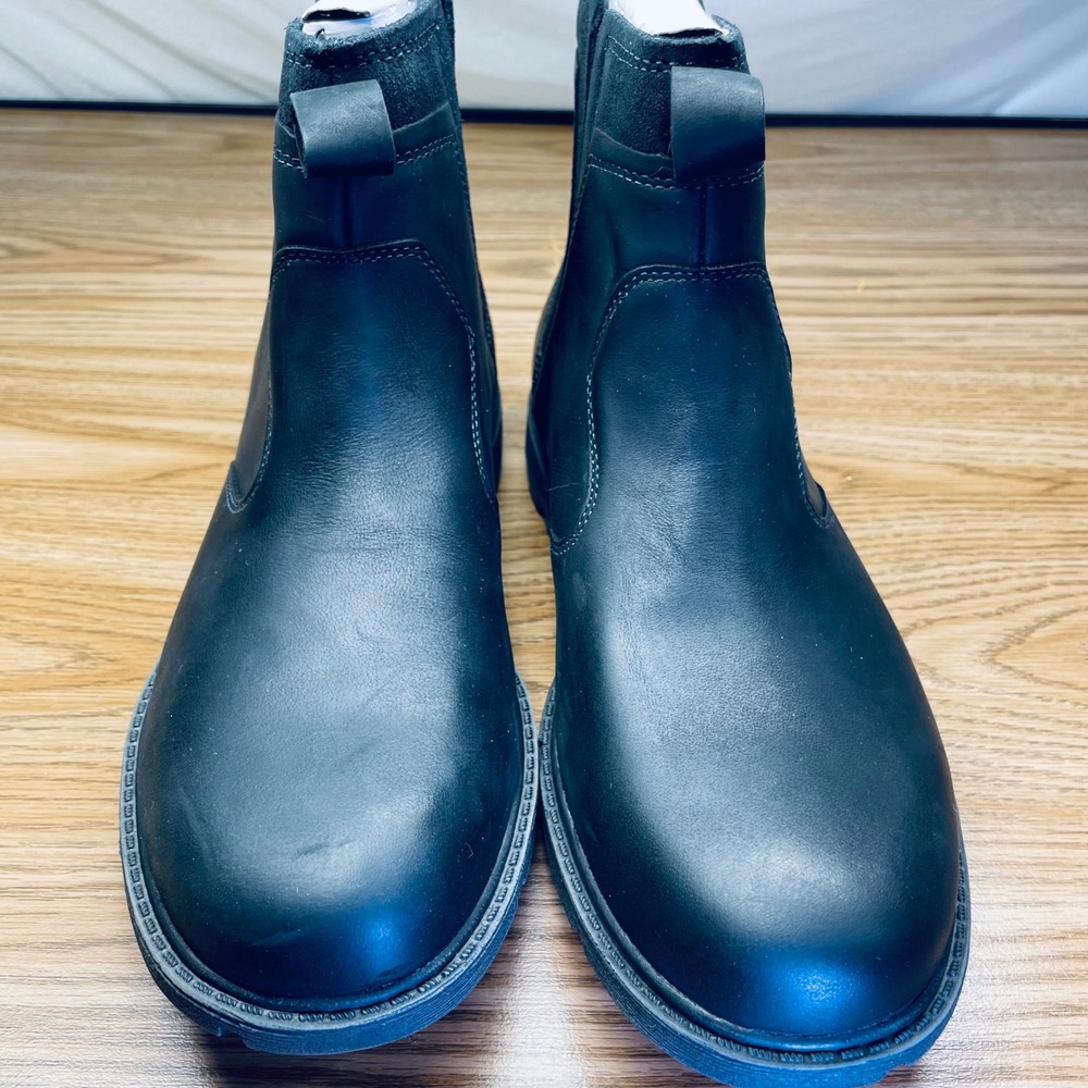Rockport Men Chelsea Boot Black Leather‎ 9M Waterproof Hydro-Shield CI2602